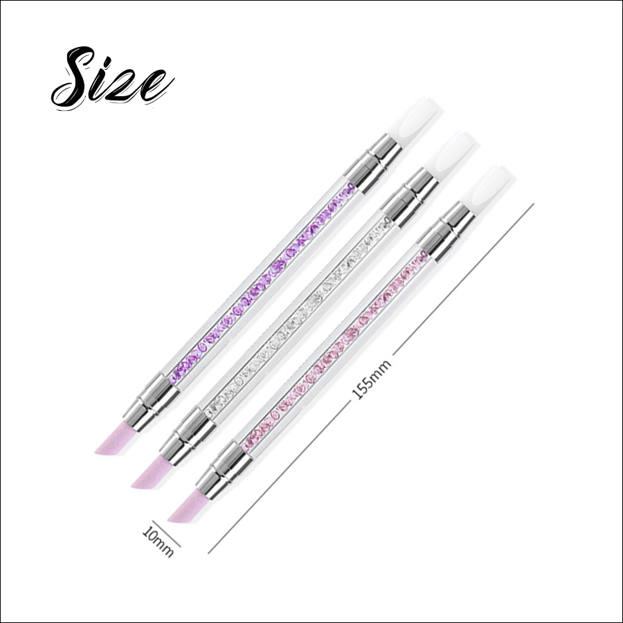 rnt-747 micro-rhinestone pipe dual use double headed pen