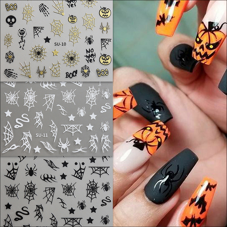 su-10-12 new 2023 halloween nail sticker