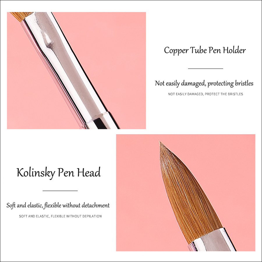 rab-52 100%kolinsky hair nail brush(no.12)