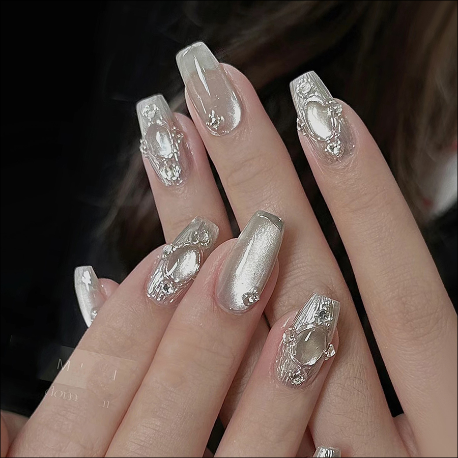 rnag-234 nail art universal white cat eye magnetic powder