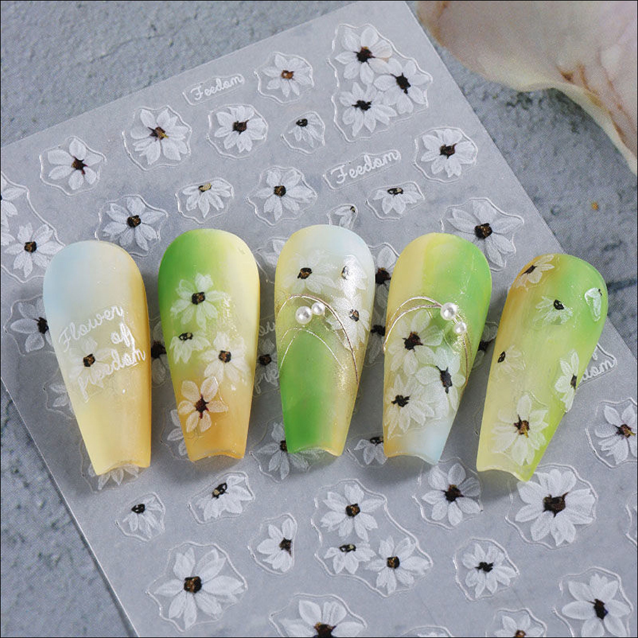 no166-169 ins fragmented lace nail sticker