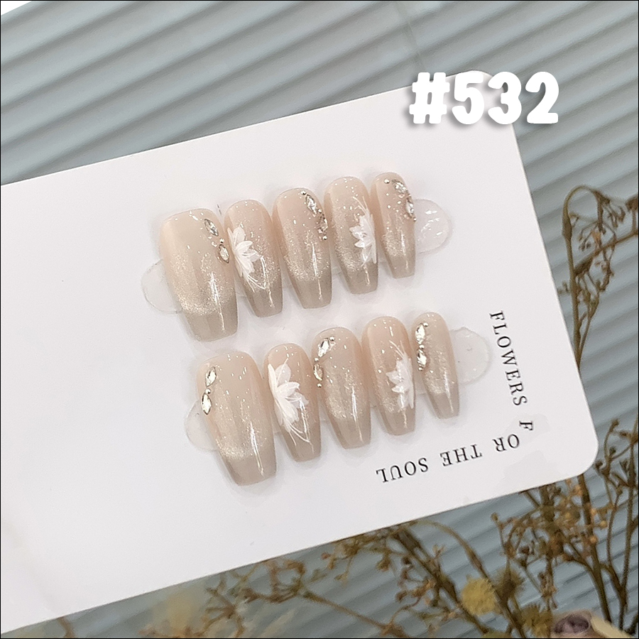 rntip-159 handmade middle trapezoid wearing tips set i