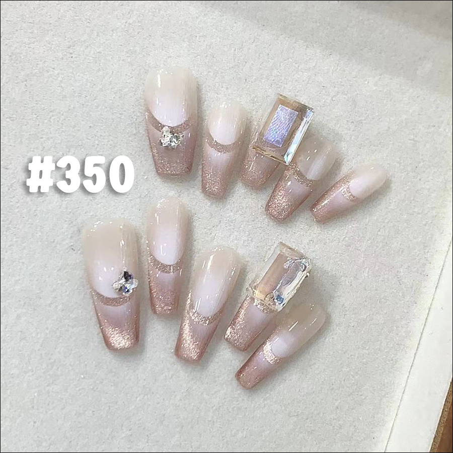 rntip-160 handmade ultra long trapezoid wearing tips set i