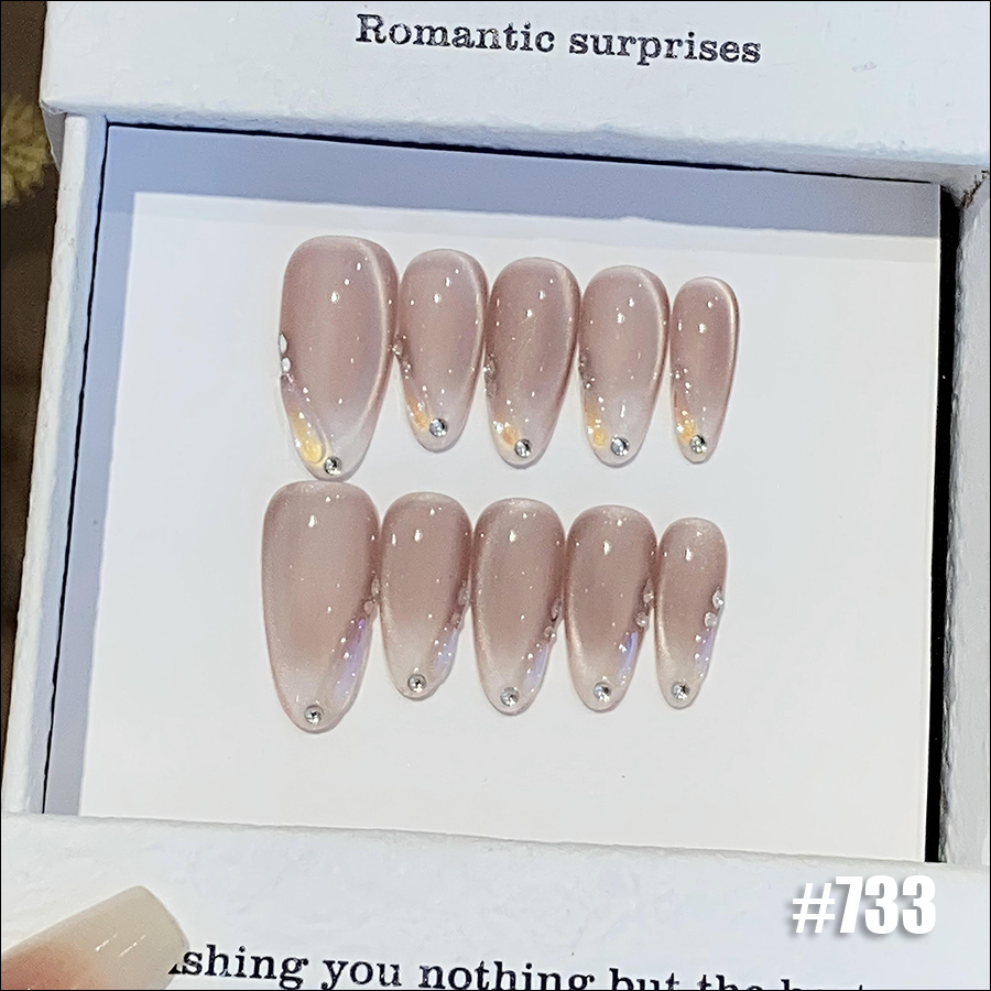 rntip-163 handmade middle oval wearing tips set i