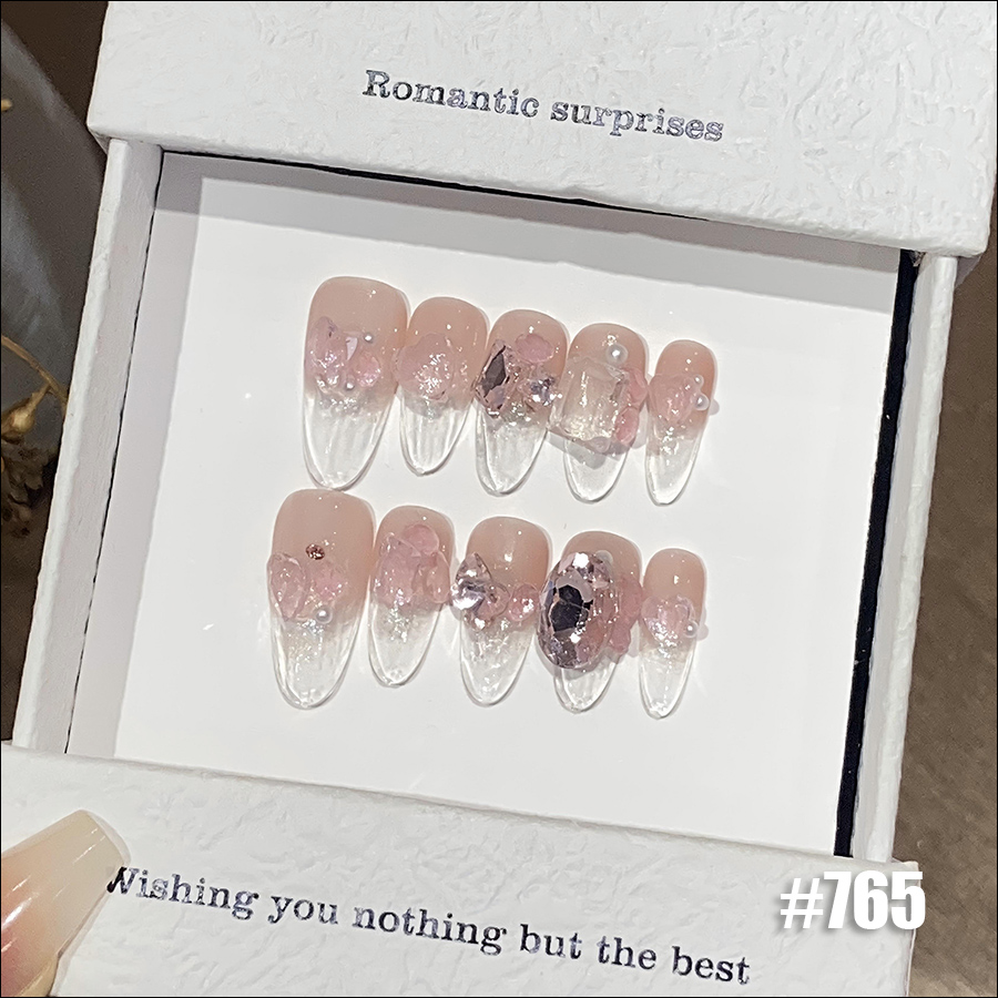 rntip-163 handmade middle oval wearing tips set i