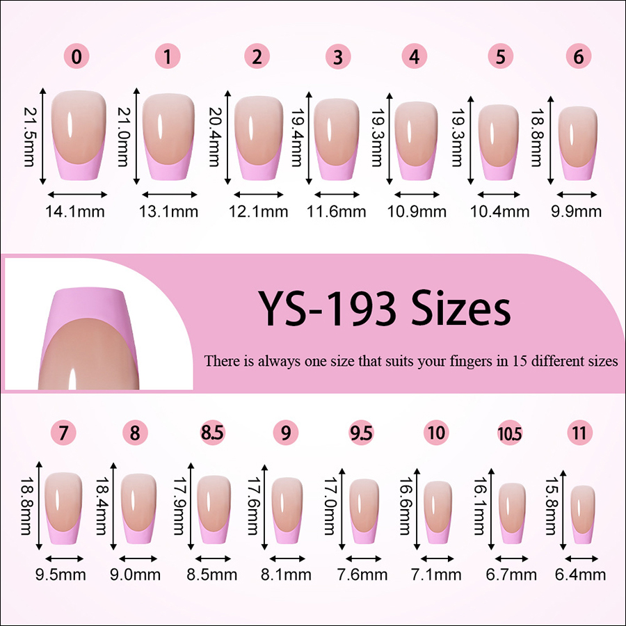 rntip-191 reusable finished french tips