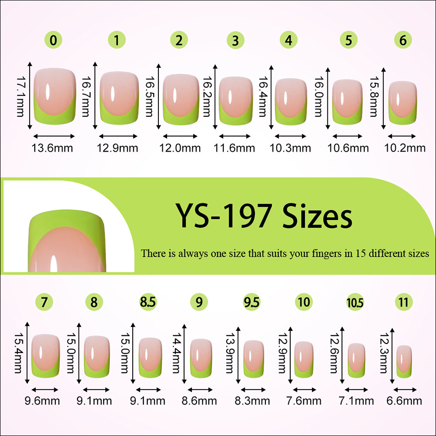 rntip-191 reusable finished french tips