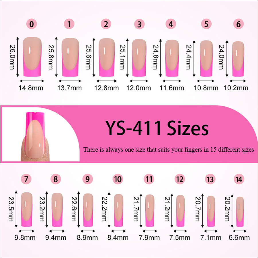 rntip-191 reusable finished french tips