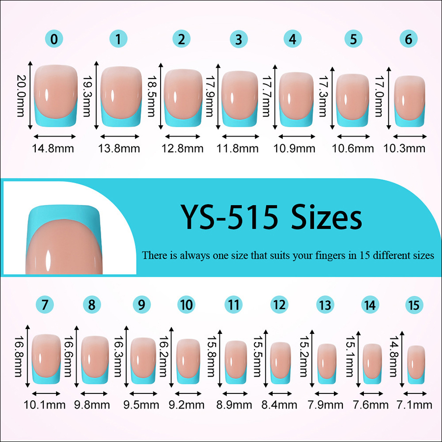 rntip-191 reusable finished french tips