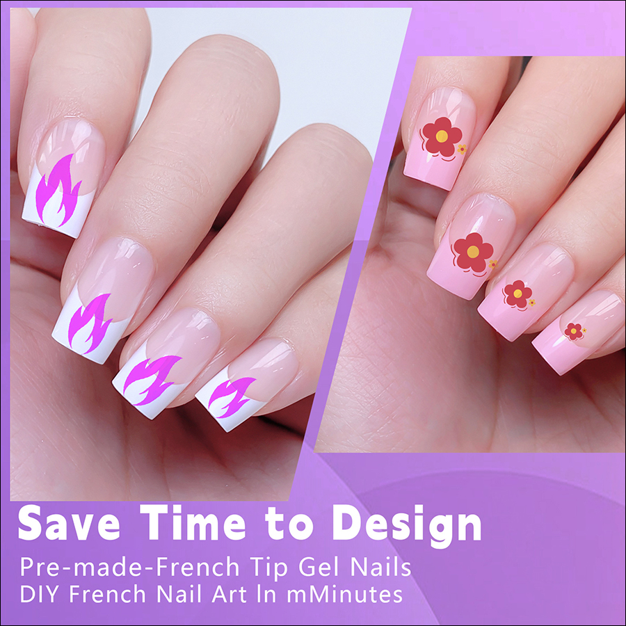 rntip-192 reusable finished french tips