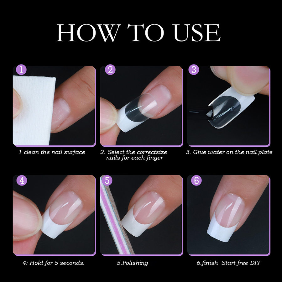 rntip-192 reusable finished french tips