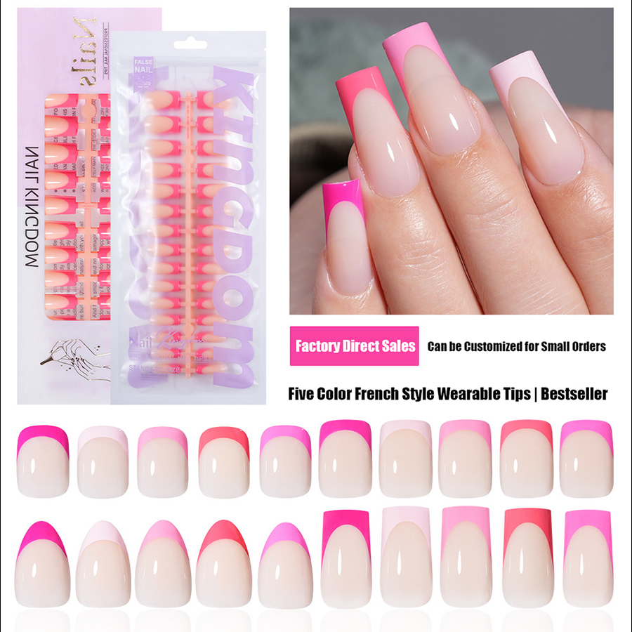 rntip-193 reusable finished five color french tips