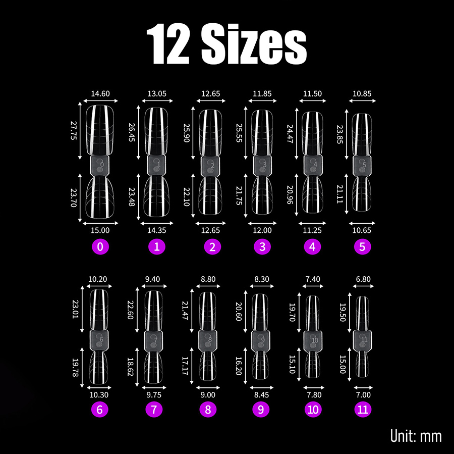 rntip-194 nail extension model (120 piece box)