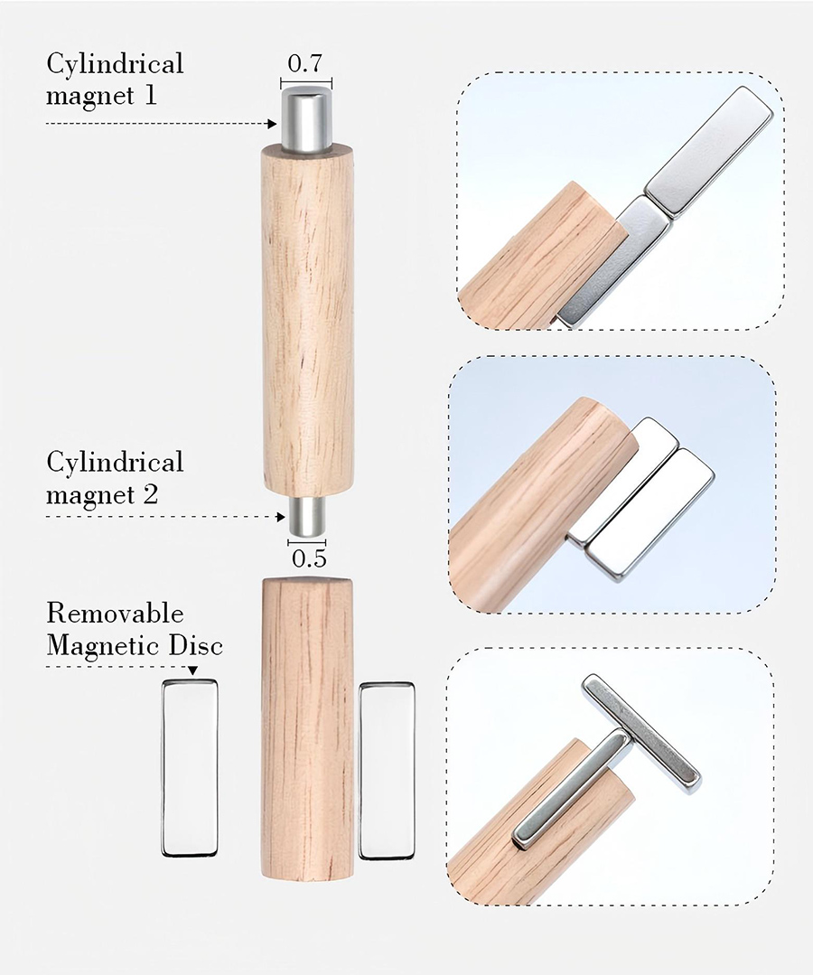 rnt-817 detachable rocket shaped magnet