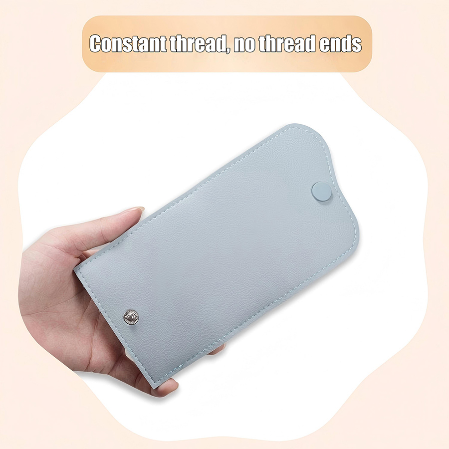 rnt-826 thickened leather nail art buffer storage bag