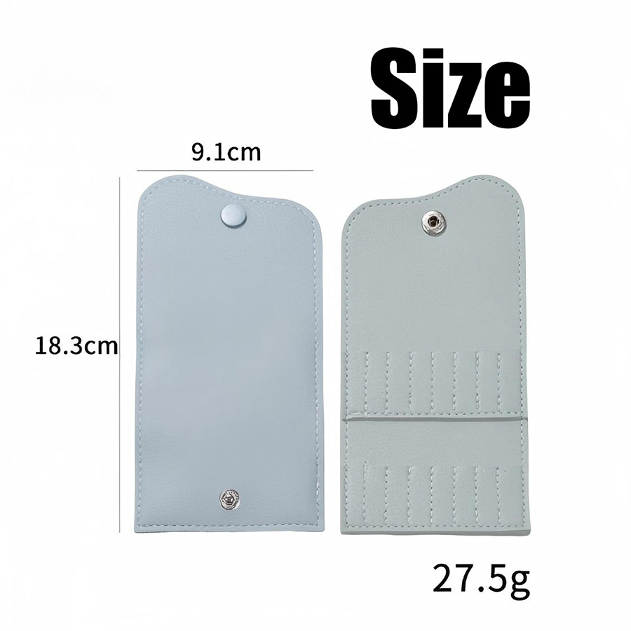 rnt-826 thickened leather nail art buffer storage bag
