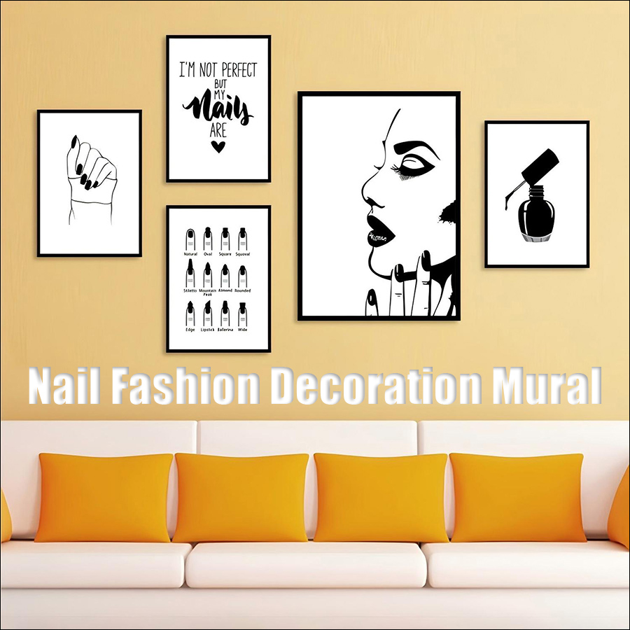 rnt-835 (40*60cm)nail and eyelash salon decorative mural