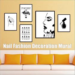 rnt-837 (60*90cm)nail and eyelash salon decorative mural