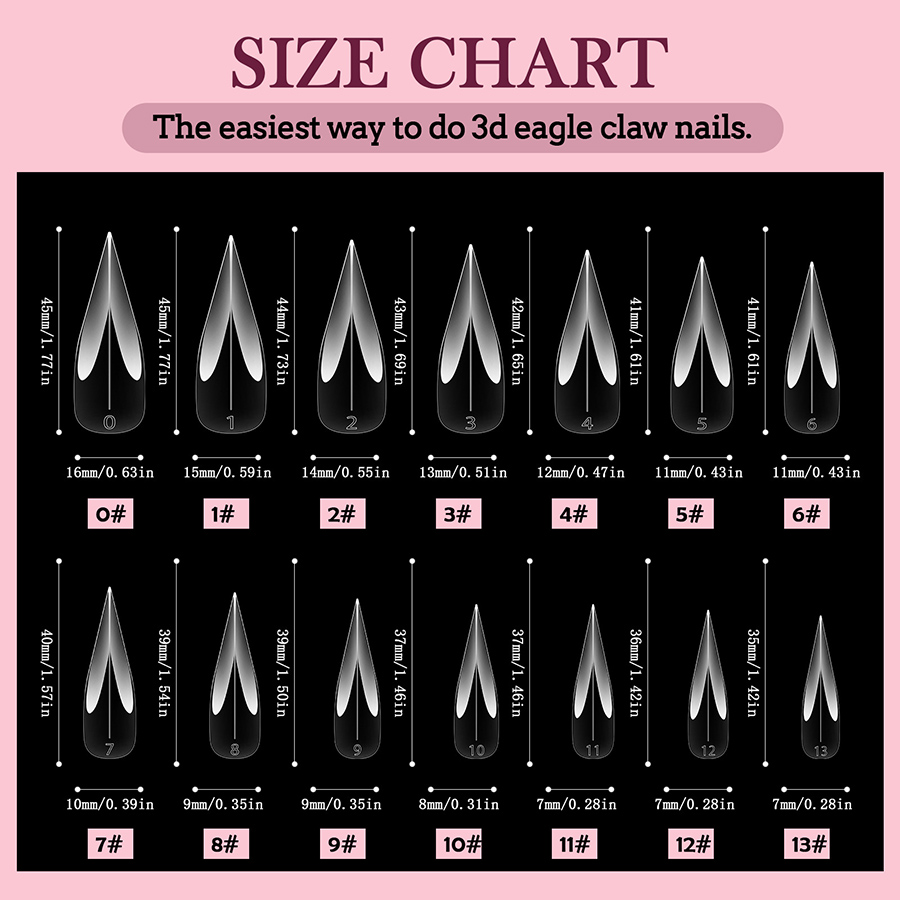 rntip-204 dragon claw nail art extension rapid extension nail model
