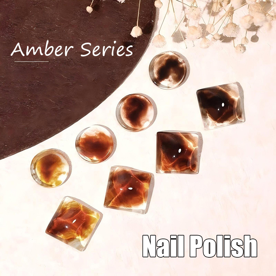 rnug-122 玳瑁琥珀色甲油胶