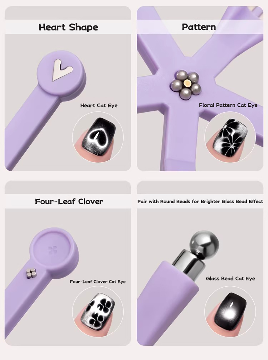 rnt-845 8-in-1 starfish cat eye magnet for nails