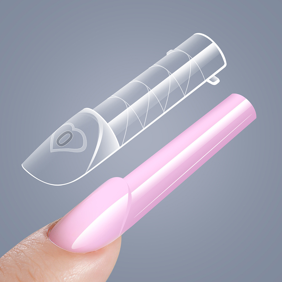 rntip-206 french nail molds for nail salons 150 pieces boxed with measurement markings