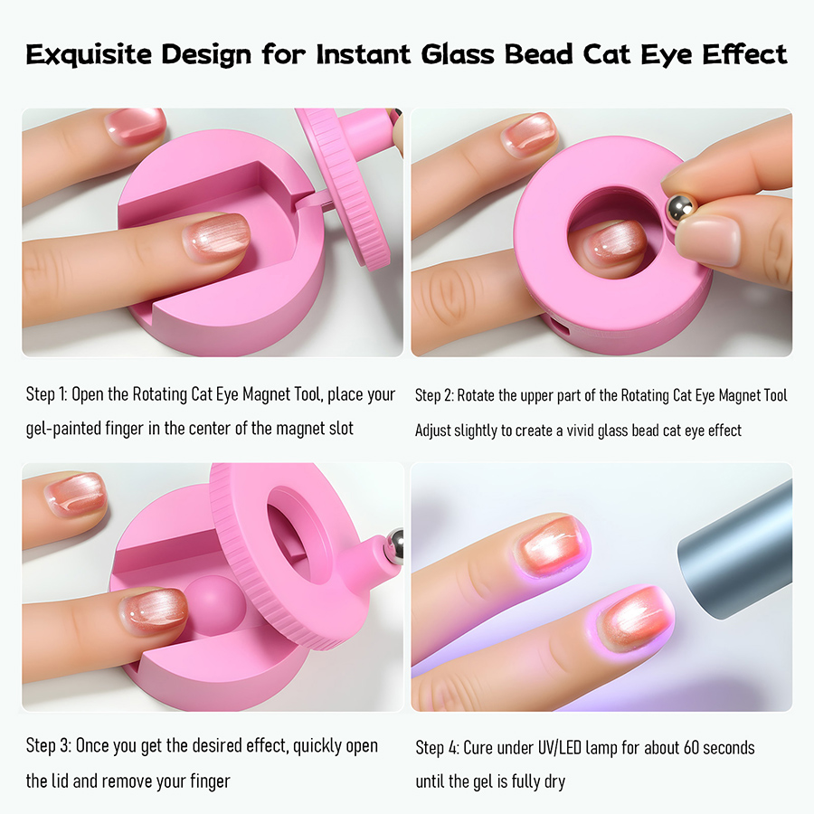 rnt-846 双头旋转美甲猫眼磁铁