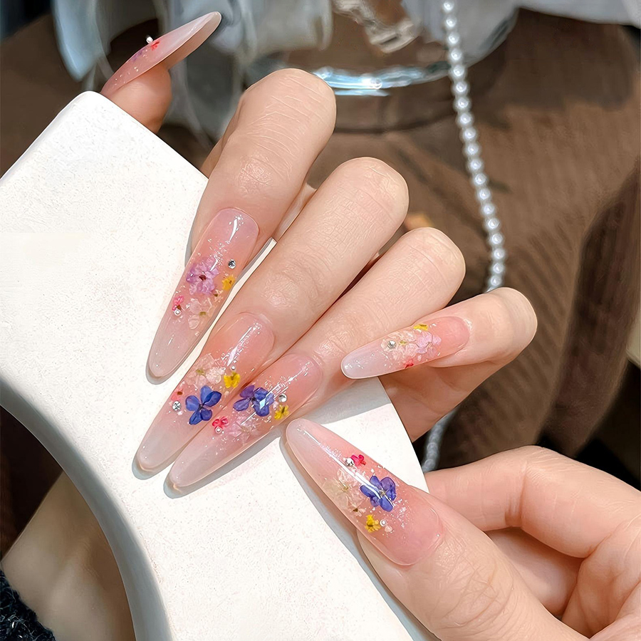 rndf-29 new spring floral nail charms