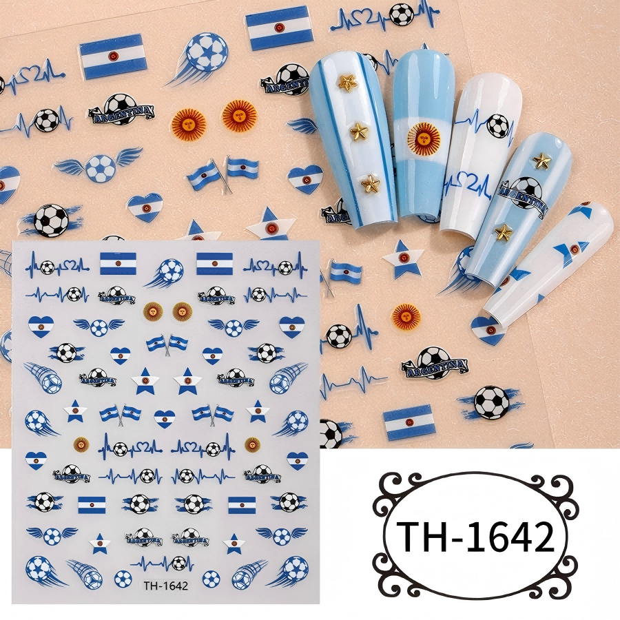 th-1642-1654 新作ワールドカップネイルステッカー