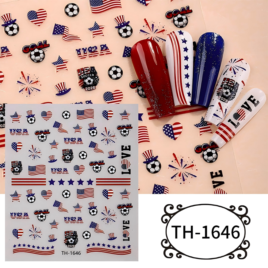 th-1642-1654 新作ワールドカップネイルステッカー