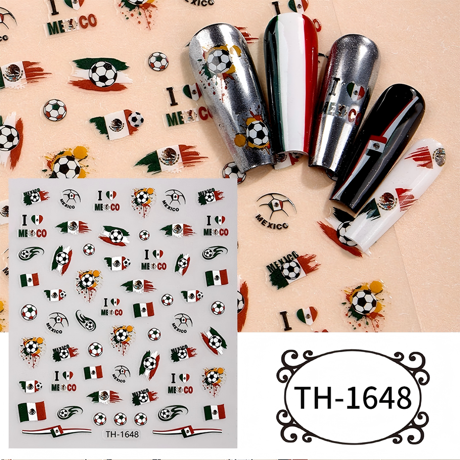 th-1642-1654 新作ワールドカップネイルステッカー