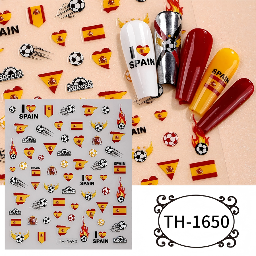 th-1642-1654 新作ワールドカップネイルステッカー