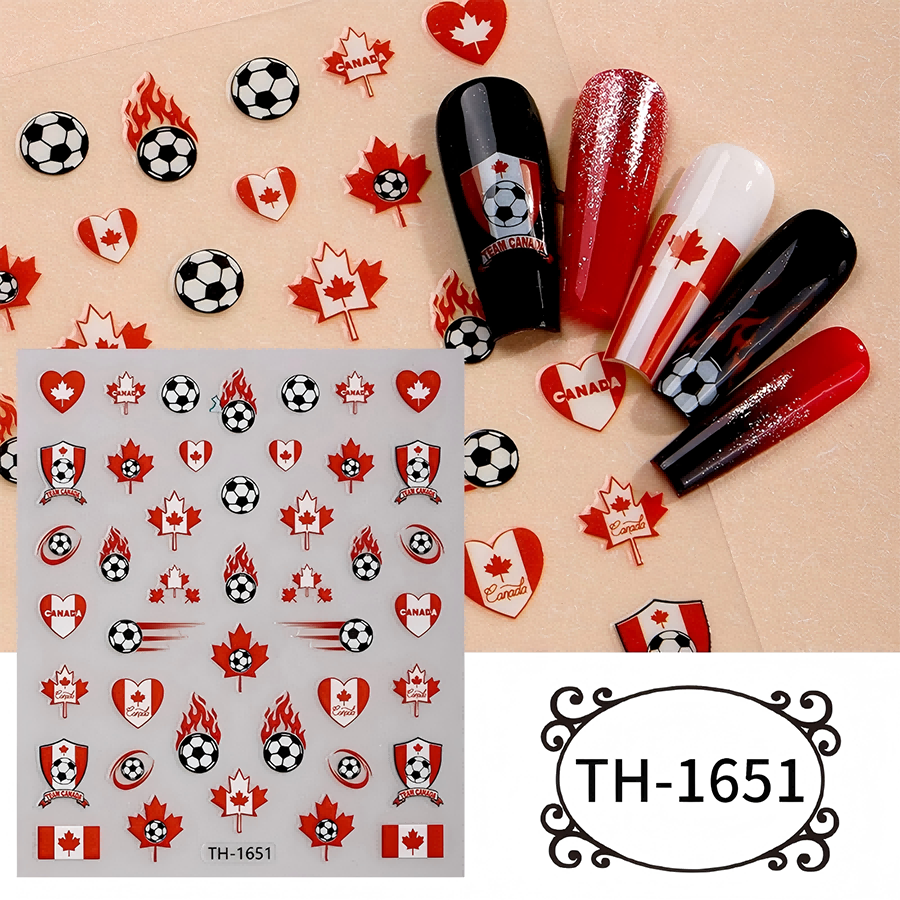 th-1642-1654 新作ワールドカップネイルステッカー