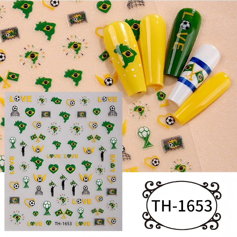 th-1642-1654 新作ワールドカップネイルステッカー