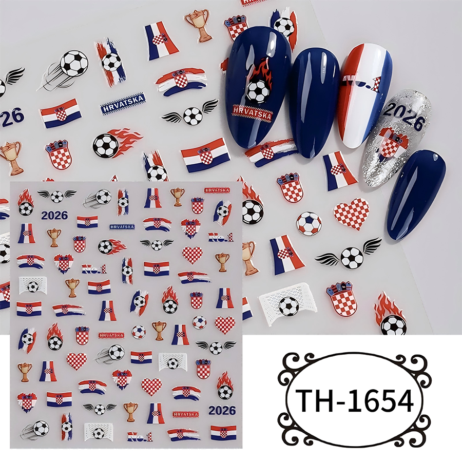 th-1642-1654 新作ワールドカップネイルステッカー