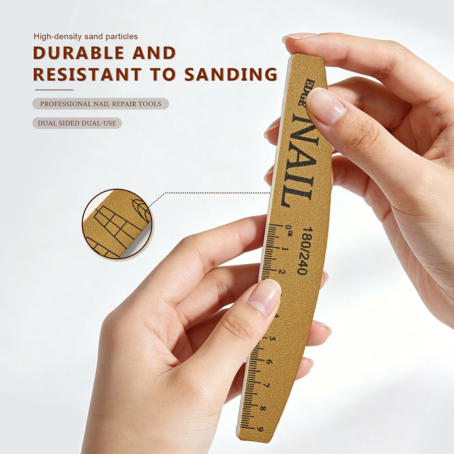 rnf-52 scaled washable wear-resistant nail file(half moon shape)