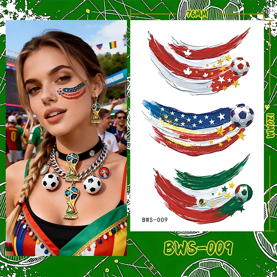 bws001-016 2026 us & canada waterproof ink water transfer printing glossy laminated slogan tattoo