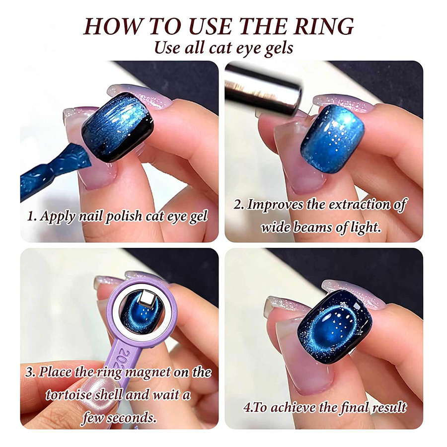 rnt-849 manicure silicone handle ring magnet