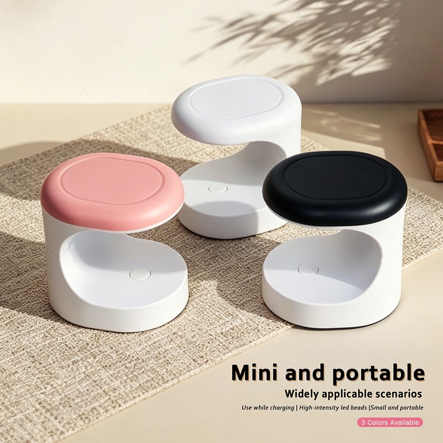 rnledh-4 mini mushroom portable nail uv led lamp