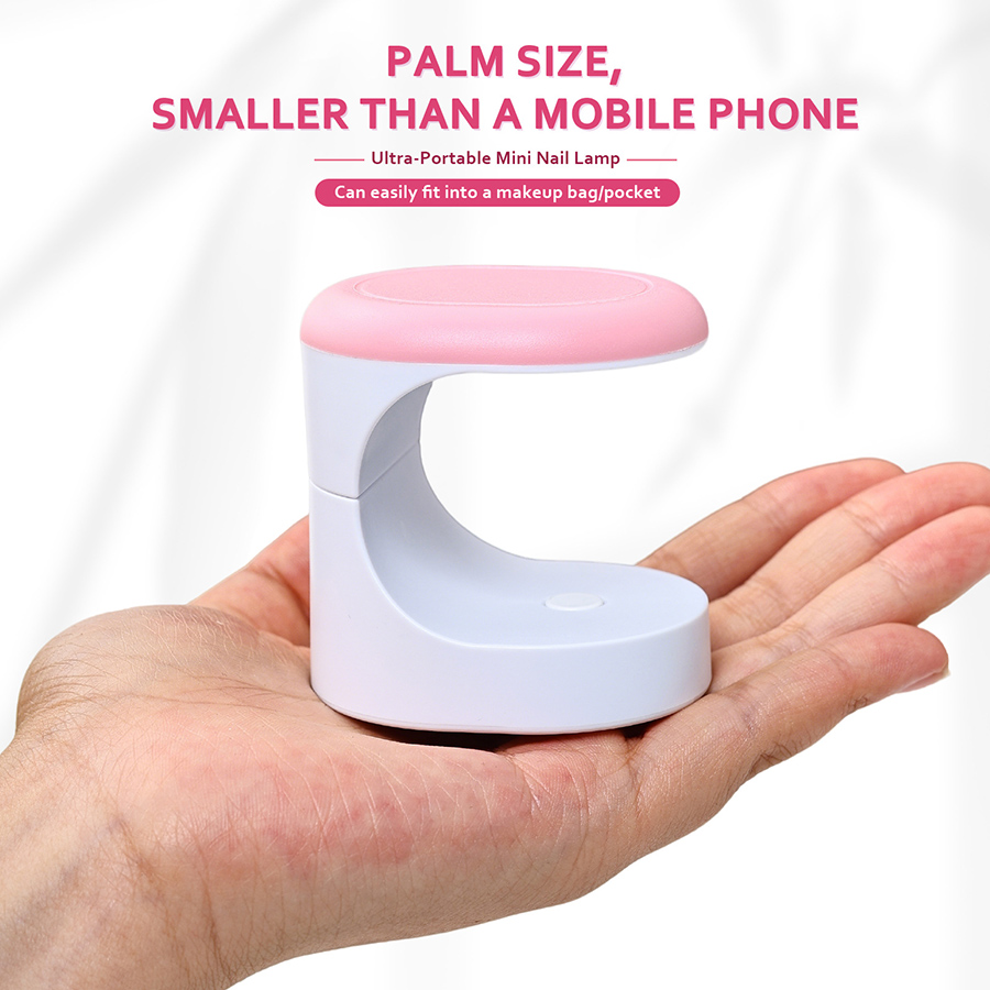 rnledh-4 mini mushroom portable nail uv led lamp