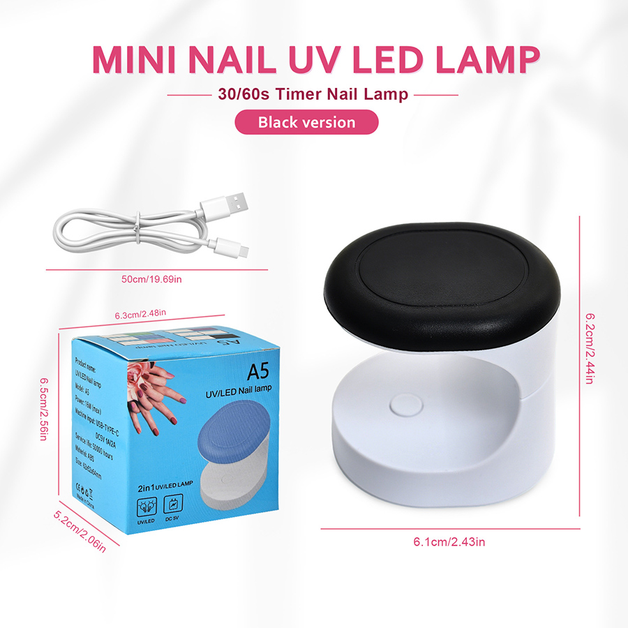 rnledh-4 mini mushroom portable nail uv led lamp