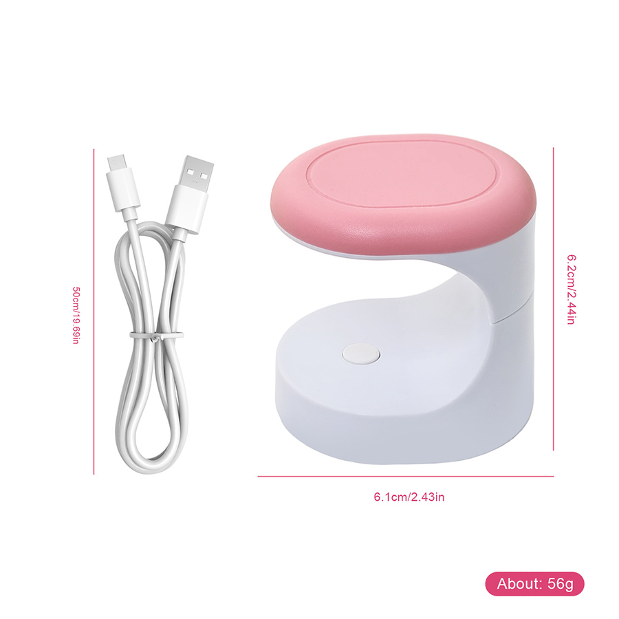 rnledh-4 mini mushroom portable nail uv led lamp