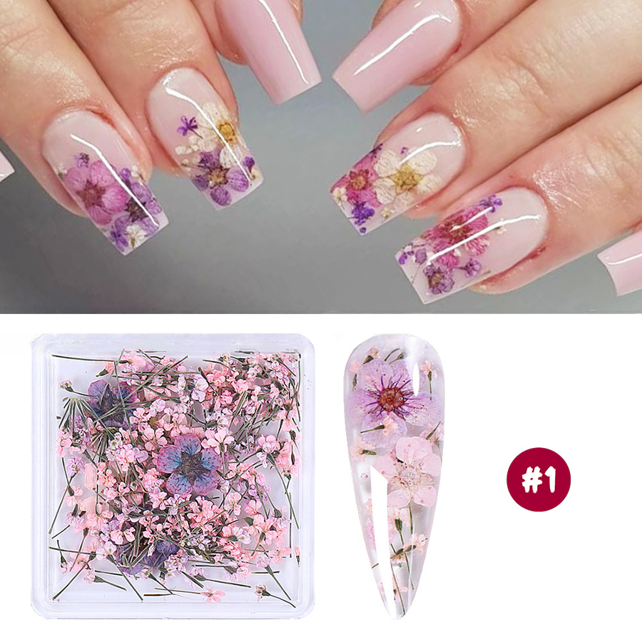 rndf-31和ブレンドミニチュアフラワーネイルアクセサリー