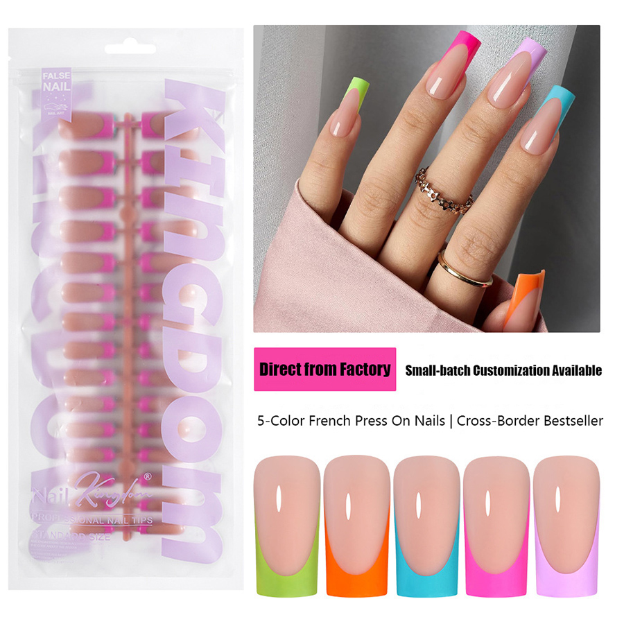 rntip-208 five-color french press-on nails