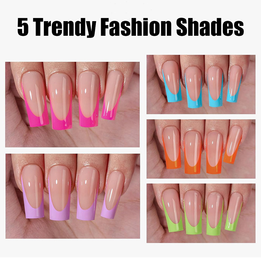 rntip-208 five-color french press-on nails