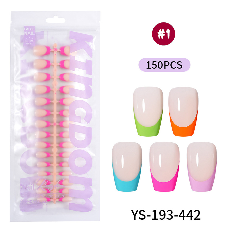 rntip-208 five-color french press-on nails