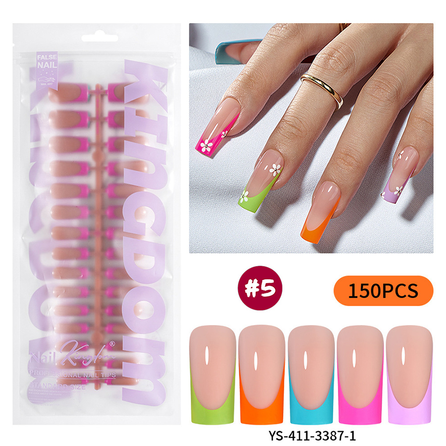 rntip-208 five-color french press-on nails