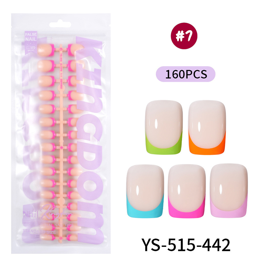 rntip-208 five-color french press-on nails