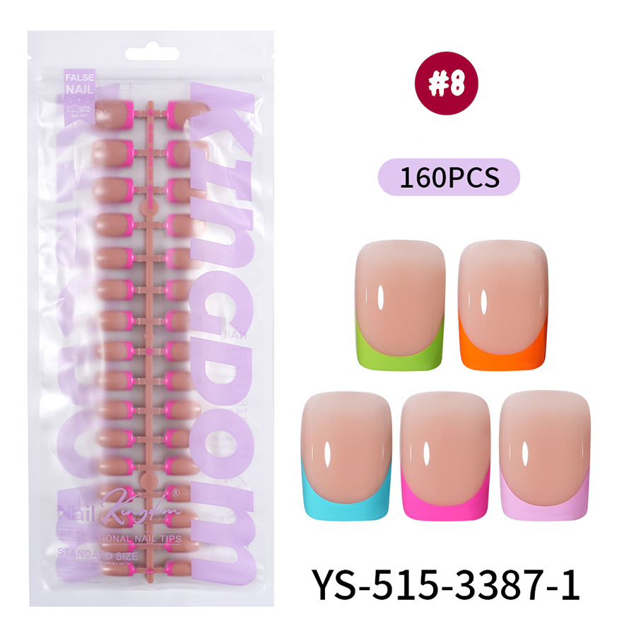 rntip-208 five-color french press-on nails