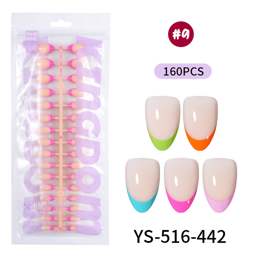 rntip-208 five-color french press-on nails